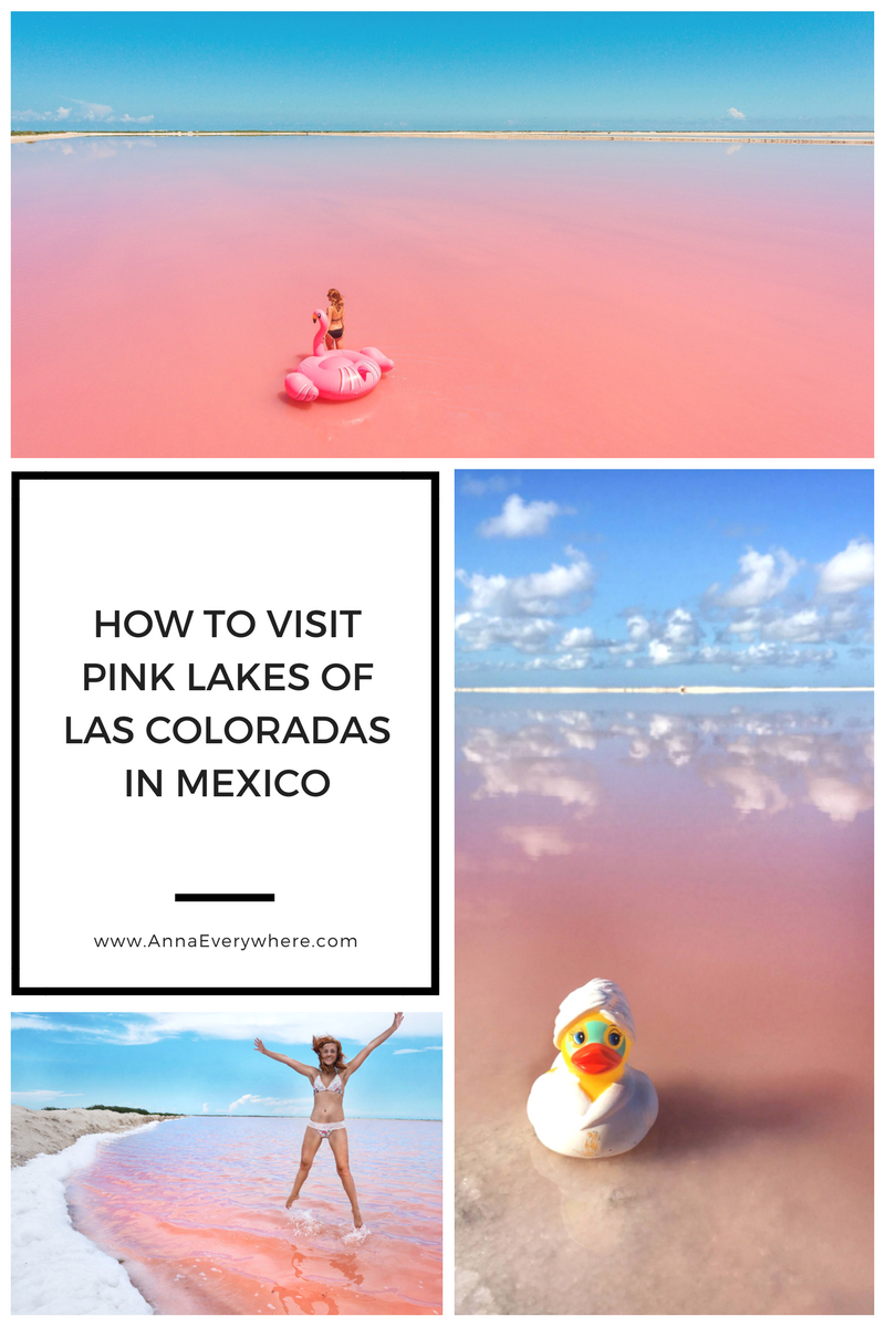 如何访问粉红色湖泊的拉斯维加斯Coloradas在墨西哥吗
